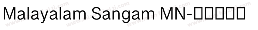 Malayalam Sangam MN字体转换